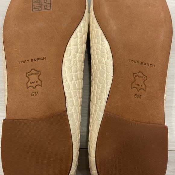 NWOT Tory Burch Georgia Ballet Flats in New Cream - Picture 12 of 15